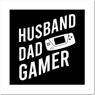 Husband dad gamer Posters and Art